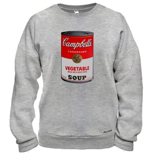 Світшот із зображенням знаменитої банки супу Campbell's