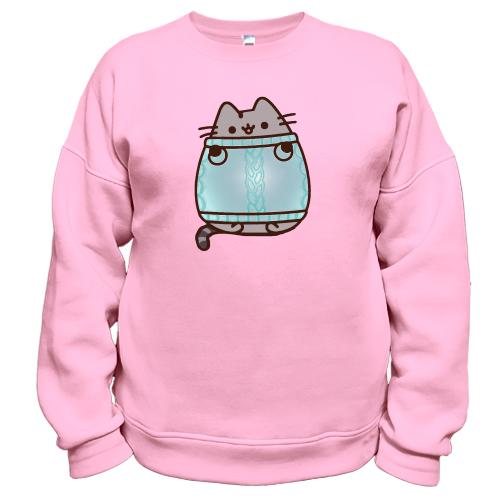 Світшот з Пушин котом в светрі