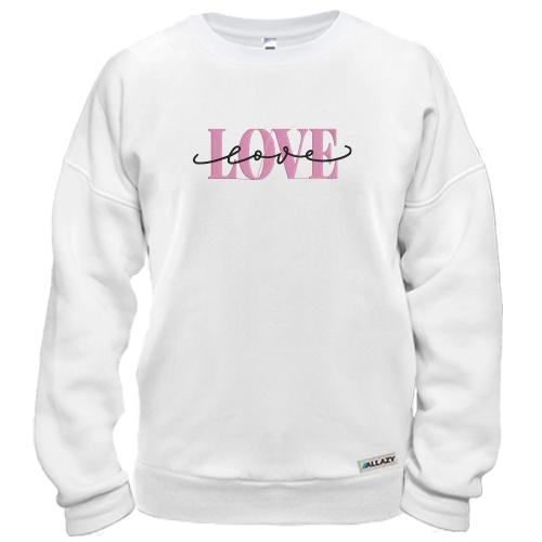 Свитшот с надписью Love Love