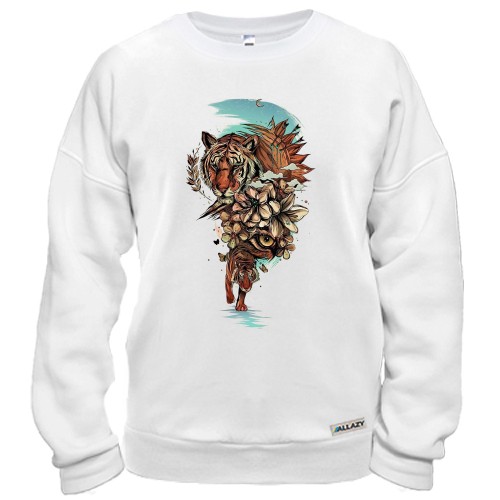 Свитшот с раненым тигром