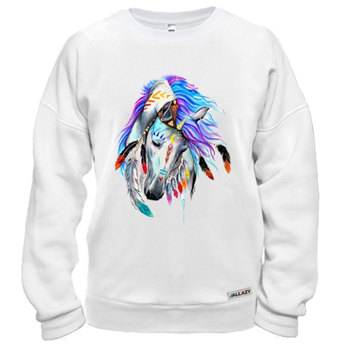 Світшот з яскравим конем