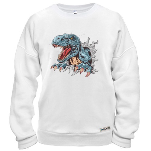 Свитшот со злым динозавром