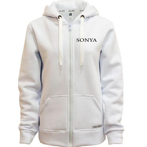 Жіноча толстовка на блискавці для Софії  у стилі SONY
