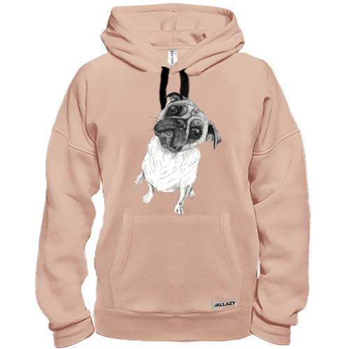 Худи с мопсом