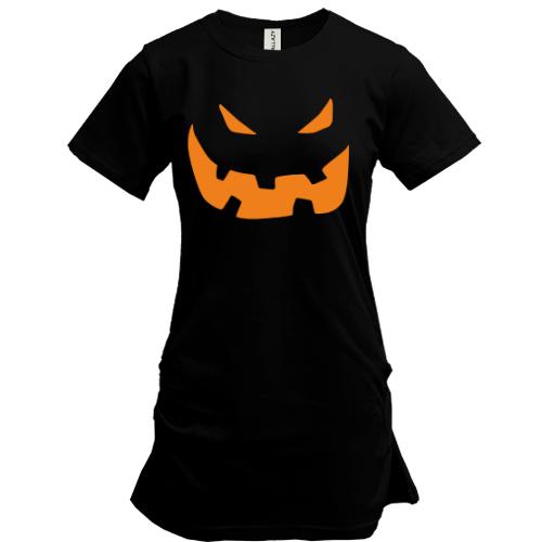 Подовжена футболка Halloween smile