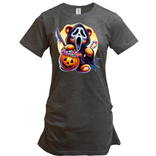 Подовжена футболка Крик з гарбузом Halloween