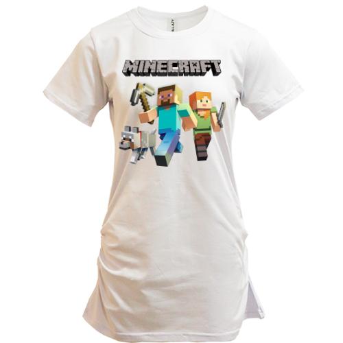 Подовжена футболка Minecraft