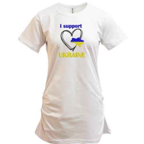 Туника с вышивкой I Support Ukraine