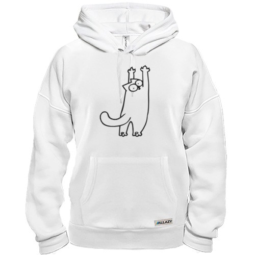 Толстовка Simon's cat царапается