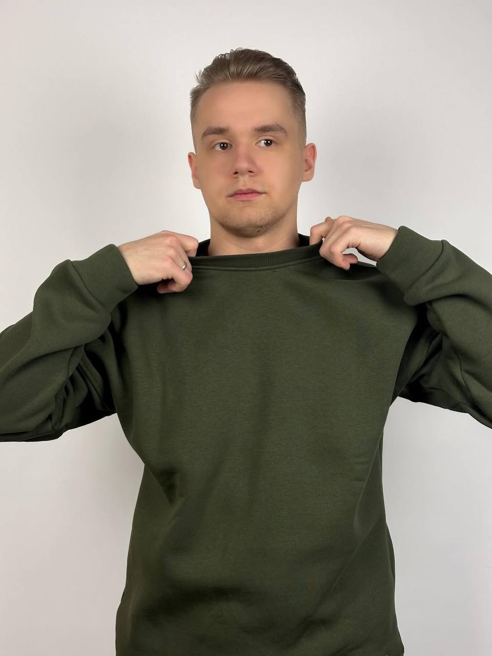 Свитшот Хакі "ALLAZY" реальне фото