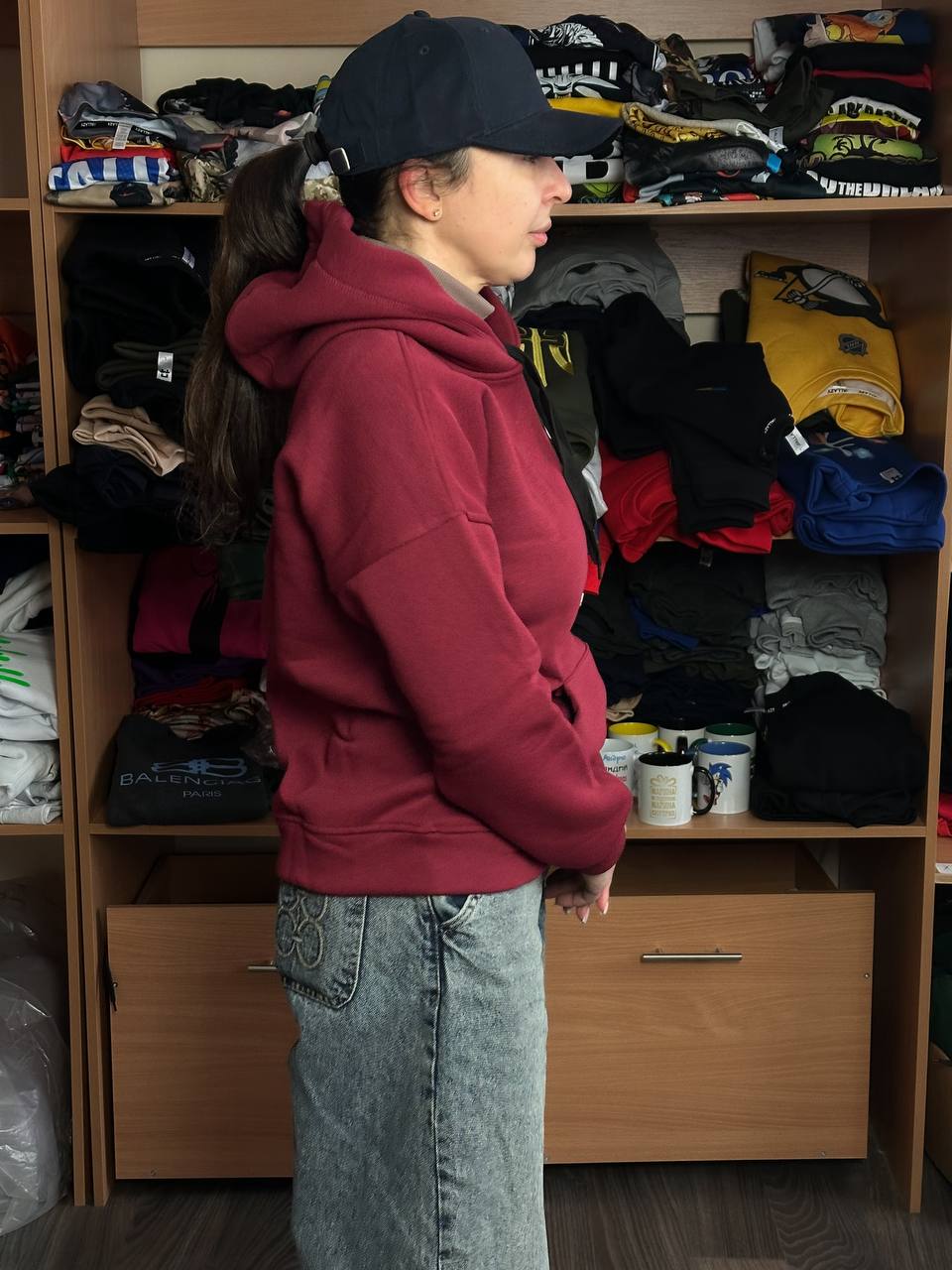 Худі Бордова "ALLAZY" реальне фото Худі Бордова "ALLAZY" реальне фото