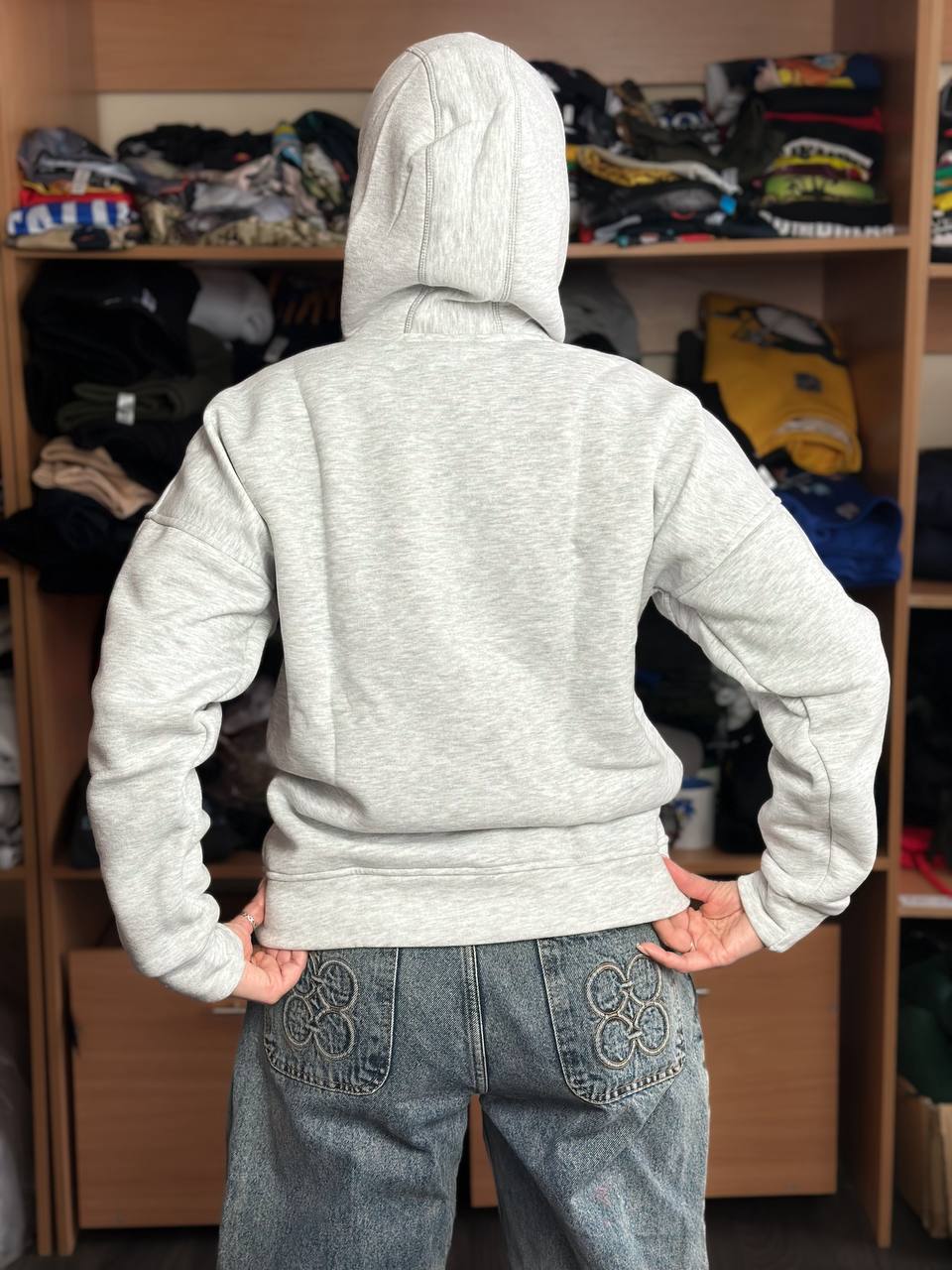 Худи Серая "ALLAZY" реальное фото
