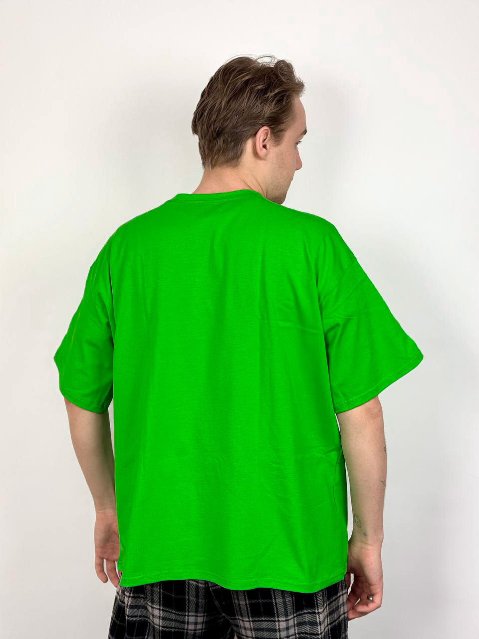 ЗЯрко-зленая футболка Oversize "ALLAZY" реальное фото