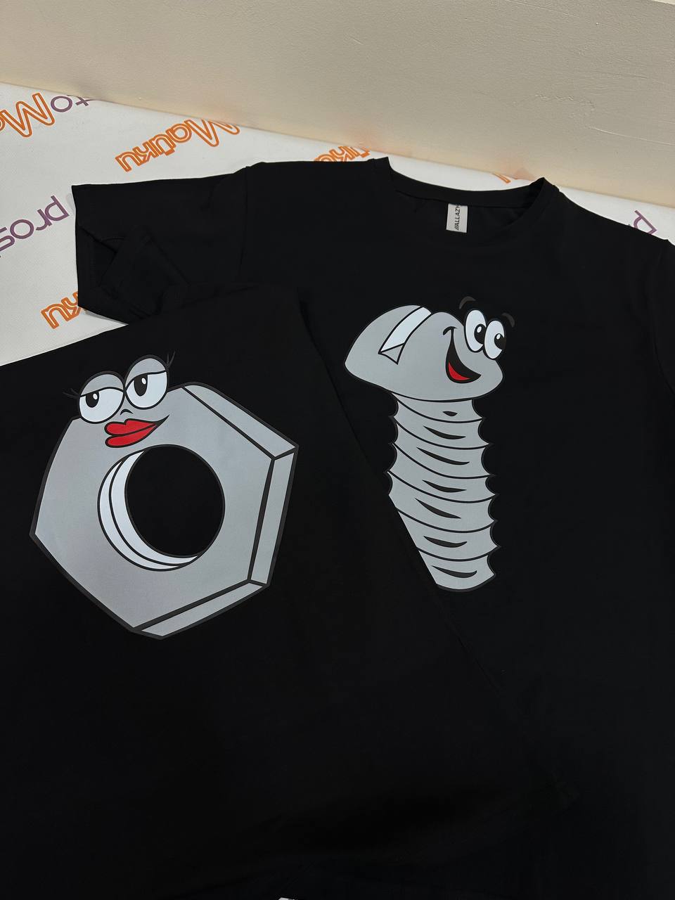 Парні футболки Болт і Гайка реальне фото