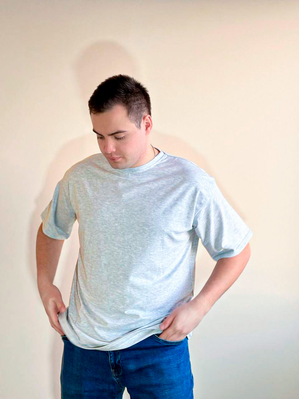 Серая футболка Oversize "ALLAZY" реальное фото Серая футболка Oversize "ALLAZY" реальное фото