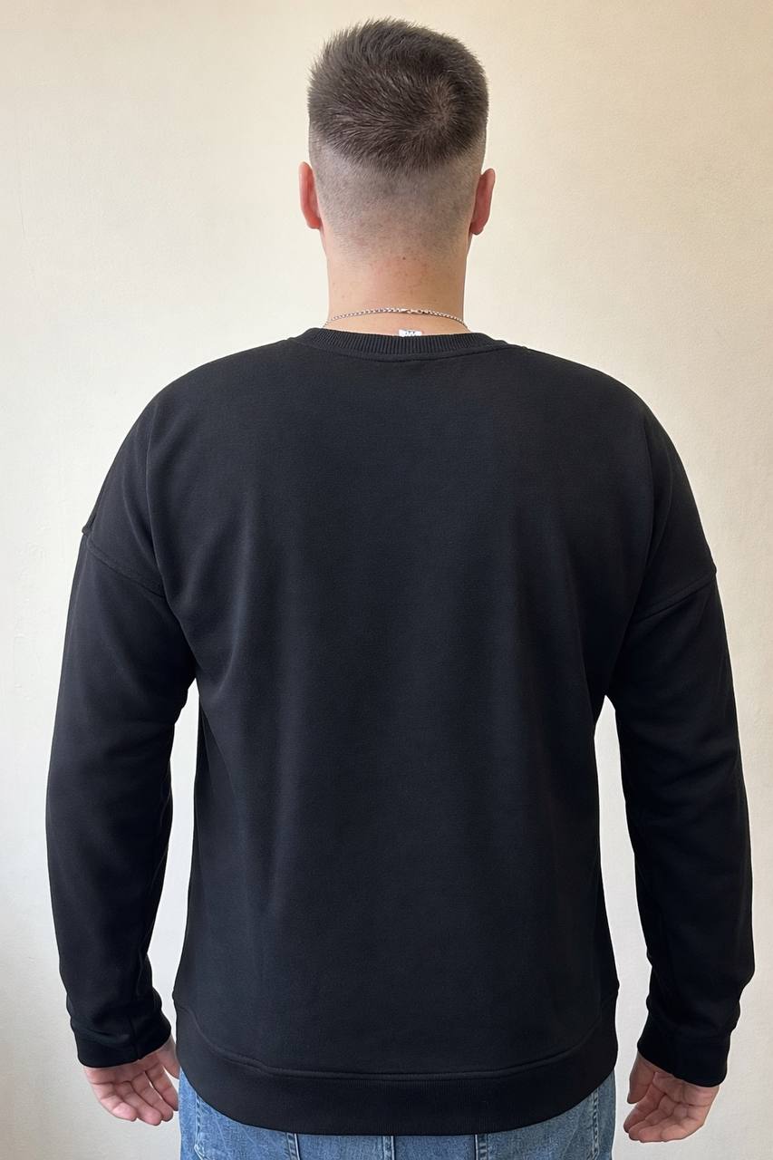 Свитшот черный "ALLAZY" реальное фото