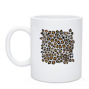 Чашка с леопардовой кожей