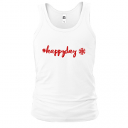 Майка с хештегом "#happyday"
