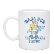 Чашка с приматом серфингистом