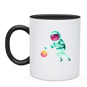 Чашка с космонавтом баскетболистом