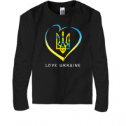 Детская футболка с длинным рукавом Love Ukraine