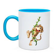 Чашка с весёлой обезьянкой