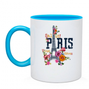 Чашка с Эйфелевой башней "Salut Paris!"