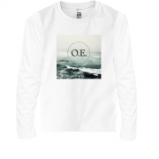 Детская футболка с длинным рукавом Океан Эльзы (шторм)