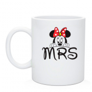 Чашка с Мини Маус "mrs"