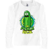 Детская футболка с длинным рукавом pickle Rick