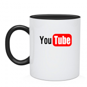 Чашка с логотипом You tube (без градиента)