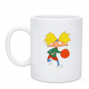 Чашка з Арнольдом і баскетбольним м'ячем