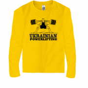 Детская футболка с длинным рукавом Ukranian powerlifting