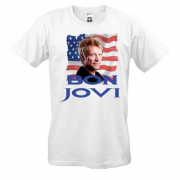 Футболка Bon Jovi с флагом