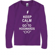 Детская футболка с длинным рукавом Keep calm and go Hogwards