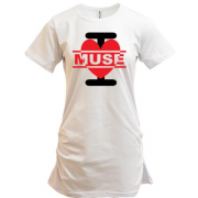 Подовжена футболка I love Muse