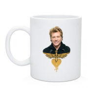 Чашка Bon Jovi з лого