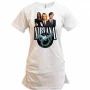 Подовжена футболка Nirvana Band
