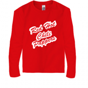 Детская футболка с длинным рукавом Red Hot Chili Peppers (пропис