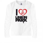 Детская футболка с длинным рукавом I love linkin park (Я люблю L