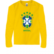 Детская футболка с длинным рукавом Сборная Бразилии по футболу
