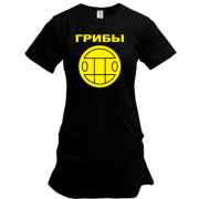 Подовжена футболка Гриби