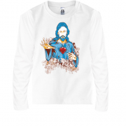 Детская футболка с длинным рукавом с Иисусом