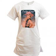Подовжена футболка з Леді Гагою (постер)