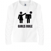 Детская футболка с длинным рукавом Girls rule