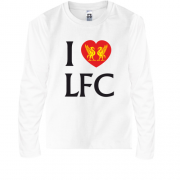 Детская футболка с длинным рукавом I love LFC 4