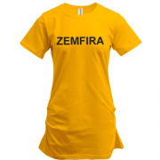Подовжена футболка з надписью "Земфіра"