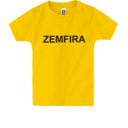 Детская футболка с надписью "Zemfira"