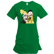 Подовжена футболка з Джеєм і мовчазним Бобом в стилі Рік і Морті 2