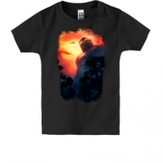 Дитяча футболка з Кінг конгом в джунглях